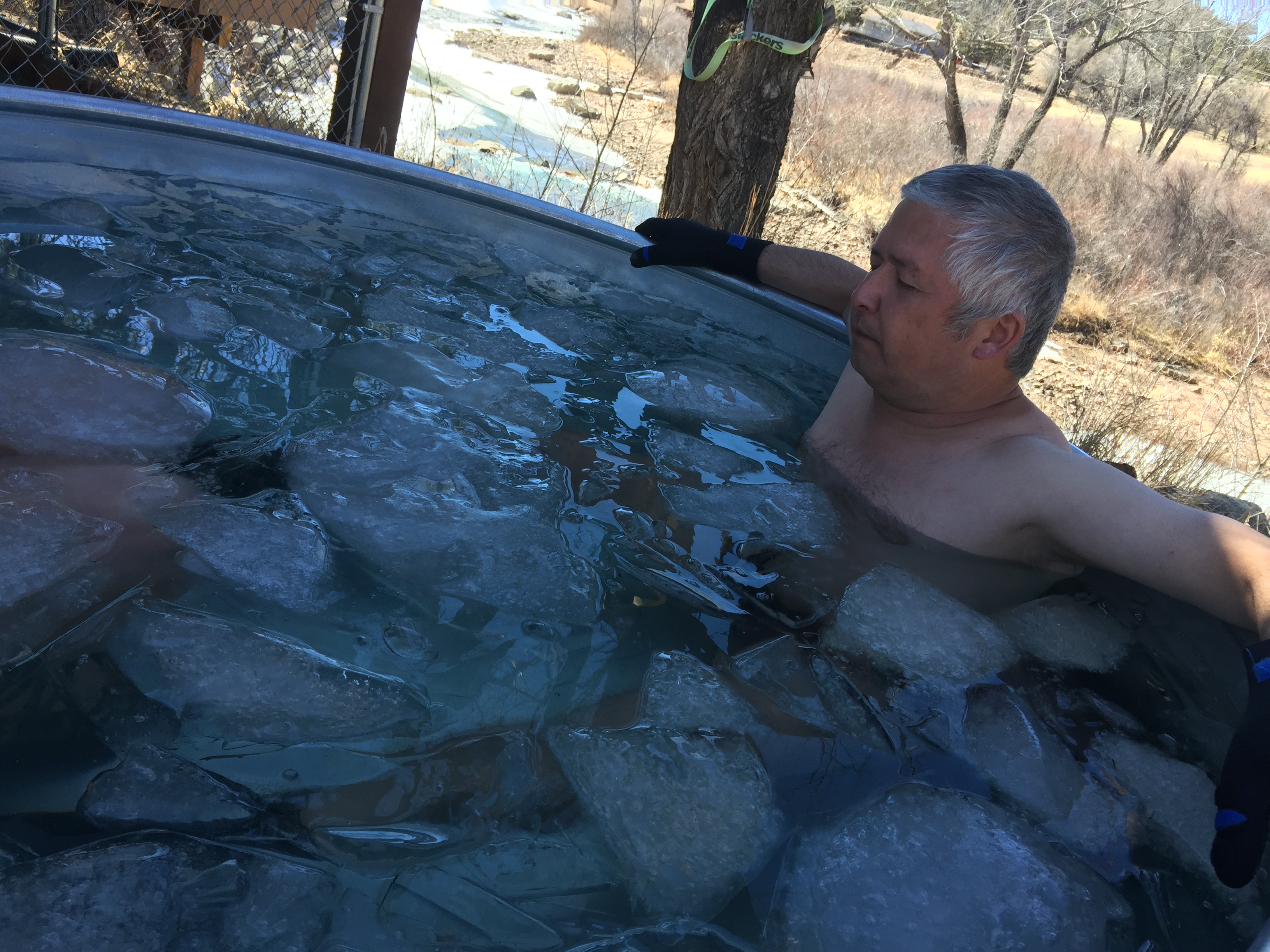 wim hoff training in a tub fill with ice Loveland Medical Clinic