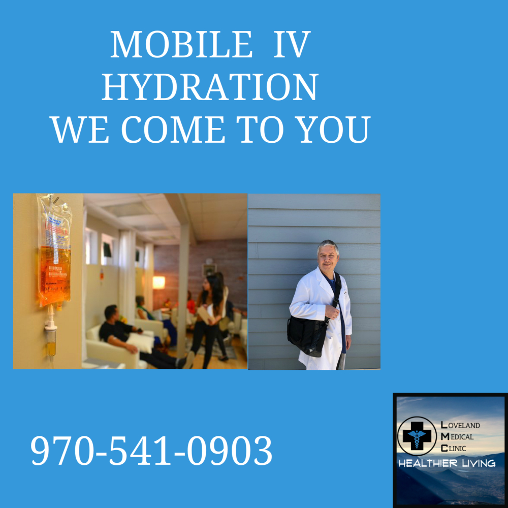 Mobile IV hydration therapy Windsor Colorado